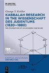 Kabbalah Research in the Wissenschaft des Judentums (1820-1880)