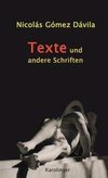 TEXTE UND ANDERE SCHRIFTEN