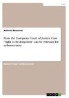 How the European Court of Justice Case 