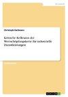 Kritische Reflexion der Wertschöpfungskette für industrielle Dienstleistungen