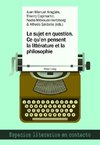 Le sujet en question. Ce qu'en pensent la littérature et la philosophie