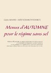 Menus d'automne pour le régime sans sel