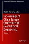 Proceedings of China-Europe Conference on Geotechnical Engineering