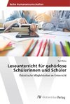 Leseunterricht für gehörlose Schülerinnen und Schüler