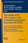 Proceedings of the 20th Congress of the International Ergonomics Association (IEA 2018)