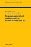 Regierungsmehrheit und Opposition in den Staaten der EG