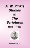 A. W. Pink's Studies in the Scriptures, 1922-23, Vol. 01 of 17