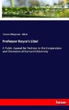 Professor Royce's Libel