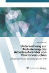 Untersuchung zur Reduzierung des Arbeitsaufwandes von Proctorversuchen