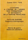 Guerre 14/18 - Citations Marine