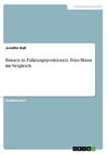 Frauen in Fuhrungspositionen. Frau-Mann im Vergleich