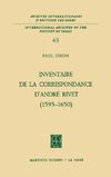 Inventaire de la correspondance d'André Rivet (1595-1650)