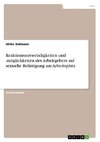 Reaktionsnotwendigkeiten und -möglichkeiten des Arbeitgebers auf sexuelle Belästigung am Arbeitsplatz