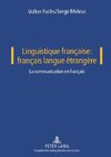 Linguistique française: français langue étrangère