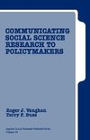 Vaughan, R: Communicating Social Science Research to Policy