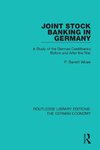 Joint Stock Banking in Germany