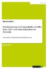 Erstübersetzung von Unspeakable von Dilys Rose (2017) aus dem Englischen ins Deutsche