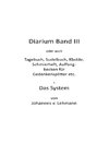 Diarium III + Das System