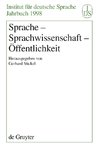 Sprache - Sprachwissenschaft - Öffentlichkeit