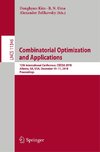 Combinatorial Optimization and Applications