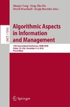 Algorithmic Aspects in Information and Management