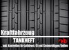 Fahrtenbuch Tankheft Tankbuch für alle KFZ inkl. Kontrollen für Öl und Reifendruck