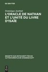 L'oracle de Nathan et l'unité du livre d'Isaïe