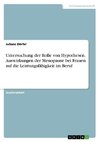 Untersuchung der Rolle von Hypothesen. Auswirkungen der Menopause bei Frauen auf die Leistungsfähigkeit im Beruf