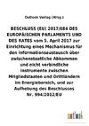 BESCHLUSS (EU) vom 5. April 2017 zur Einrichtung eines Mechanismus für den Informationsaustausch über zwischenstaatliche Abkommen und nicht verbindliche Instrumente zwischen Mitgliedstaaten und Drittländern im Energiebereich, und zur Aufhebung des Beschlusses Nr.994/2012/EU