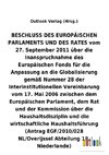 BESCHLUSS vom 27. September 2011 über die Inanspruchnahme des Europäischen Fonds für die Anpassung an die Globalisierung gemäß Nummer 28 der Interinstitutionellen Vereinbarung vom 17. Mai 2006 über die Haushaltsdisziplin und die wirtschaftliche Haushaltsführung