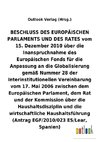 BESCHLUSS vom 15. Dezember 2010 über die Inanspruchnahme des Europäischen Fonds für die Anpassung an die Globalisierung gemäß Nummer 28 der Interinstitutionellen Vereinbarung vom 17. Mai 2006 über die Haushaltsdisziplin und die wirtschaftliche Haushaltsführung