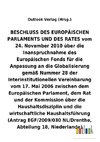 BESCHLUSS vom 24. November 2010 über die Inanspruchnahme des Europäischen Fonds für die Anpassung an die Globalisierung gemäß Nummer 28 der Interinstitutionellen Vereinbarung vom 17. Mai 2006 über die Haushaltsdisziplin und die wirtschaftliche Haushaltsführung