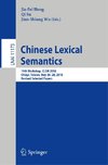 Chinese Lexical Semantics