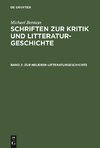 Zur neueren Litteraturgeschichte