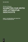 Zur neueren und neuesten Litteraturgeschichte