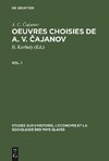 Oeuvres choisies de A. V. Cajanov