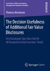 The Decision Usefulness of Additional Fair Value Disclosures