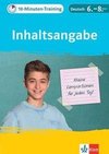 10-Minuten-Training Deutsch Aufsatz Inhaltsangabe 6. - 8. Klasse