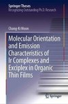 Molecular Orientation and Emission Characteristics of Ir Complexes and Exciplex in Organic Thin Films