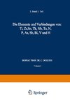 Die Elemente und Verbindungen von: Ti, Zr, Sn, Th, Nb, Ta, N, P, As, Sb, Bi, V und H