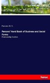 Parsons' Hand Book of Business and Social Forms