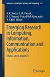 Emerging Research in Computing, Information, Communication and Applications