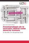 Fenomenología de la inclusión laboral como derecho humano