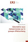 Géométrie sous riemannienne sur le groupe d'Heisenberg