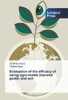 Evaluation of the efficacy of using agro-waste (banana peels) and acti