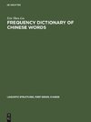 Frequency Dictionary of Chinese Words