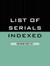 List of Serials Indexed for Online Users 2017