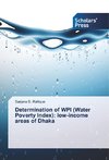 Determination of WPI (Water Poverty Index): low-income areas of Dhaka