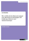 Wie verhält sich der Blutzuckerspiegel eines Menschen in Abhängigkeit der Ernährung während eines Ausdauertrainings?