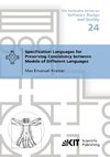 Specification Languages for Preserving Consistency between Models of Different Languages